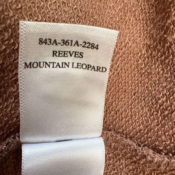 Rails Reeves Sweatshirt in Mountain Leopard Oversized Boxy Rolled Hem Size Small - Picture 4 of 10